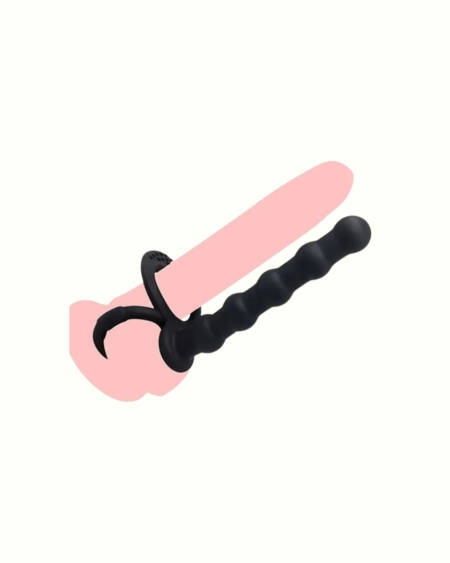 Double Penetration Anal Toy | Penis Ring & Anal Beads for Couples
