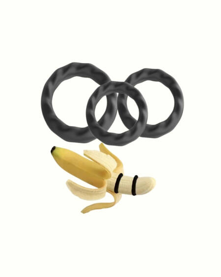 3PCS Silicone Cock Ring Set | Penis Enlargement & Delay Trainer