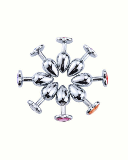 Crystal Heart Anal Plug Set