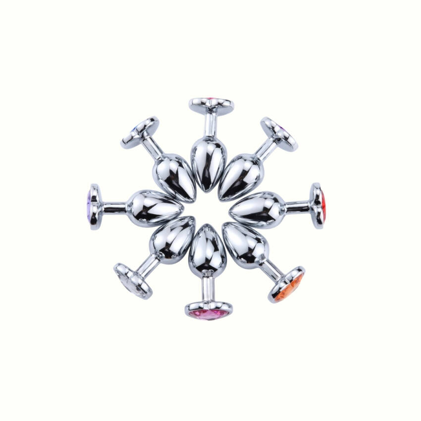 Crystal Heart Anal Plug Set